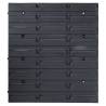 103 Piece Storage Bin Kit with Wall Panels - Organize Your Space