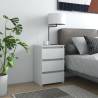 Bed Cabinets 2 pcs White 40x35x62.5 cm Engineered Wood Colour white Quantity in Package 2 