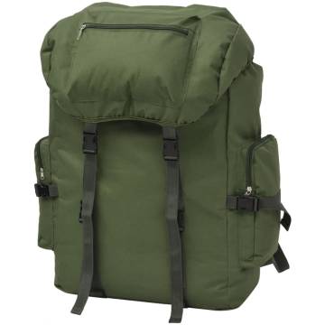 Army-Style Backpack 65L Green - Durable & Practical Outdoor Gear