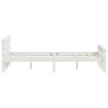 White Solid Pinewood Bed Frame 120x200 cm - Stylish & Durable