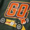 Kids' Long Sleeve T-shirt Dark Green with Racing Car - Size 128