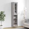 Highboard Grey Sonoma 34.5x34x180 cm Engineered Wood Colour grey sonoma Quantity in Package 1 Model 3 shelves 