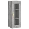 Stylish Highboard Grey Sonoma - Engineered Wood Storage 34.5x34x180 cm