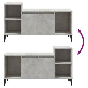 Concrete Grey TV Cabinet 100x35x55 cm - Stylish & Practical