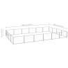 Dog Kennel Silver 24 m² Steel - Secure & Durable