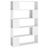 Stylish White Book Cabinet Room Divider - 100x24x155 cm