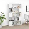 Stylish White Book Cabinet Room Divider - 100x24x155 cm