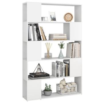 Stylish White Book Cabinet Room Divider - 100x24x155 cm