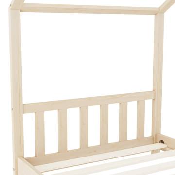 Kids Bed Frame Solid Pine Wood 90x200 cm | HipoMarket