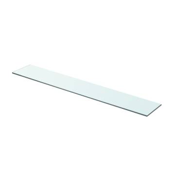 Shelf Panel Glass Clear 80x12 cm | Durable Display Solution