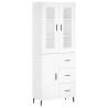 Stylish Highboard White 69.5x34x180 cm | Hipomarket UK