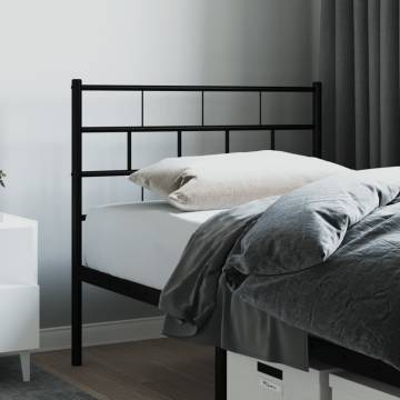 Black Metal Headboard 107 cm | Stylish and Sturdy Design