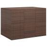 Garden Cushion Box PE Rattan 145x100x103 cm Brown Colour brown Size 145 x 100 x 103 cm 