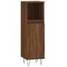 3 Piece Bathroom Furniture Set - Brown Oak Engineered Wood