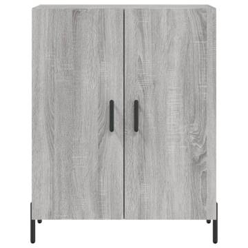 Stylish Highboard Grey Sonoma - 69.5x34x180 cm | HipoMarket