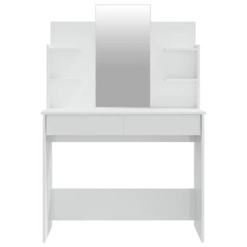 High Gloss White Dressing Table Set - Stylish & Functional