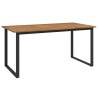 Garden Table with U-Shaped Legs | Solid Acacia Wood 160x80 cm