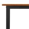 Garden Table with U-Shaped Legs | Solid Acacia Wood 160x80 cm