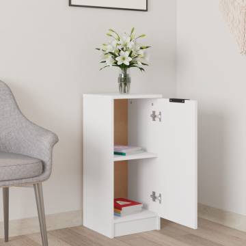 Stylish White Sideboard 30x30x70 cm - Engineered Wood