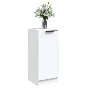 Stylish White Sideboard 30x30x70 cm - Engineered Wood