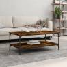 Coffee Table Smoked Oak 100x55x40 cm Engineered Wood Colour smoked oak Size 100 x 55 x 40 cm Quantity in Package 1 