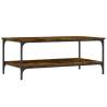 Elegant Smoked Oak Coffee Table - 100x55 cm | HipoMarket