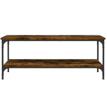 Elegant Smoked Oak Coffee Table - 100x55 cm | HipoMarket