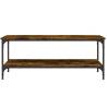 Elegant Smoked Oak Coffee Table - 100x55 cm | HipoMarket