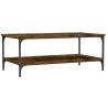 Elegant Smoked Oak Coffee Table - 100x55 cm | HipoMarket