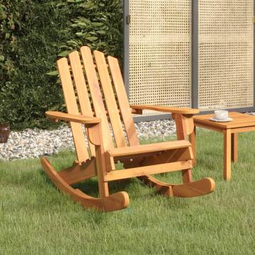 Adirondack Rocking Chair - Solid Acacia Wood Comfort