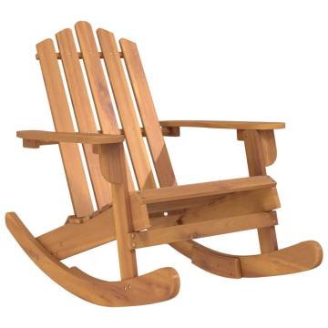 Adirondack Rocking Chair - Solid Acacia Wood Comfort