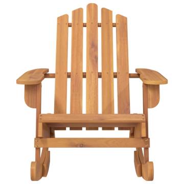 Adirondack Rocking Chair - Solid Acacia Wood Comfort