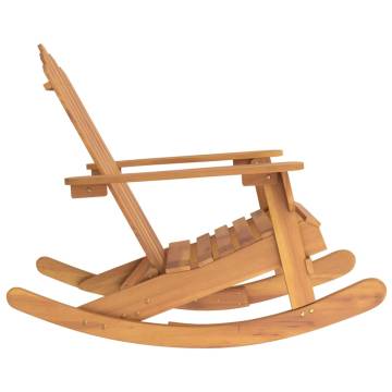 Adirondack Rocking Chair - Solid Acacia Wood Comfort