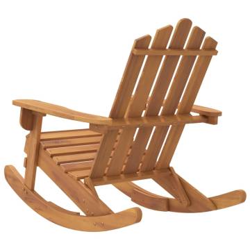 Adirondack Rocking Chair - Solid Acacia Wood Comfort