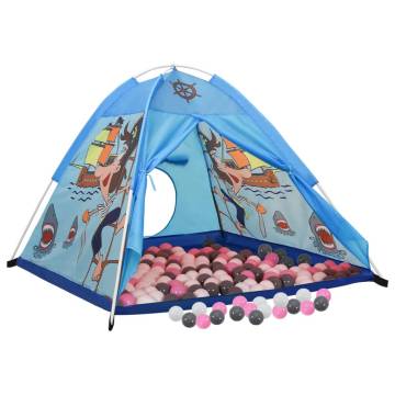 Children Play Tent with 250 Balls - Blue 120x120x90 cm