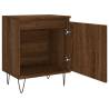 Brown Oak Bedside Cabinet - Engineered Wood | HipoMarket