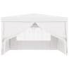 Professional Party Tent 4x4m with Side Walls - White