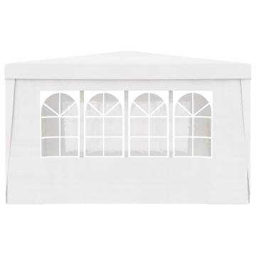 Professional Party Tent 4x4m with Side Walls - White