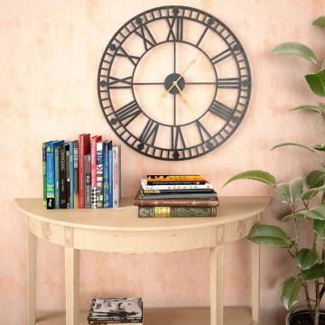 Vintage Wall Clock - 60 cm XXL Quartz Movement | HipoMarket