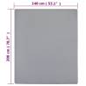 Jersey Fitted Sheet Grey 140x200 cm - 100% Cotton