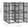 Outdoor Dog Kennel Steel 3.69 m² - Safe & Durable Play Space