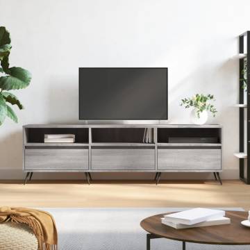 Stylish Grey Sonoma TV Cabinet - 150x30x44.5 cm | Hipo Market