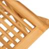 Folding Garden Chairs - 4 Pcs Solid Teak Wood - HipoMarket UK