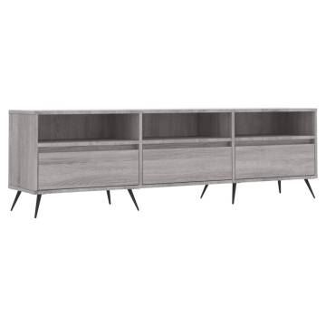 Stylish Grey Sonoma TV Cabinet - 150x30x44.5 cm | Hipo Market