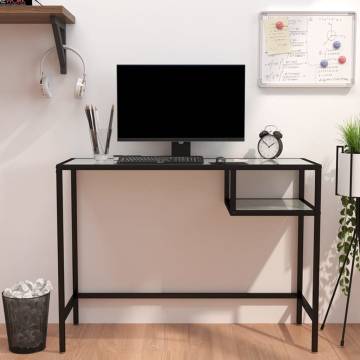 Stylish White Marble Computer Desk - 100x36x74 cm