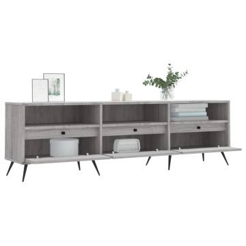 Stylish Grey Sonoma TV Cabinet - 150x30x44.5 cm | Hipo Market