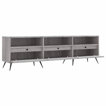 Stylish Grey Sonoma TV Cabinet - 150x30x44.5 cm | Hipo Market