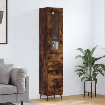 Highboard Smoked Oak - Stylish Storage Solution | Hipo Market