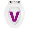 Soft-Close Toilet Seat with Quick-Release Design - White