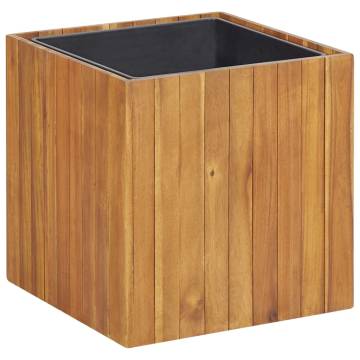 Garden Raised Bed Pot - Acacia Wood 43.5x43.5x44 cm